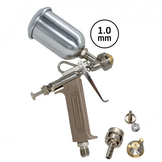 Asturo C&CV Üstten Depo Havalı Rötüş Boya  Tabancası 1.0 mm 125 ml