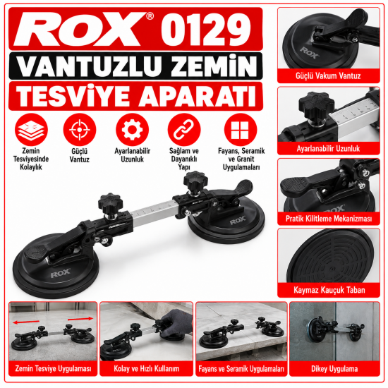 Rox 0129 Vantuzlu Zemin Tesviye Aparatı