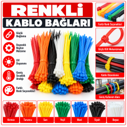 RENKLİ KABLO BAĞLARI KOLİ 