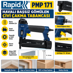 Rapid PMP 171 Havalı Başsız Gömülen Çivi Çakma Tabancası