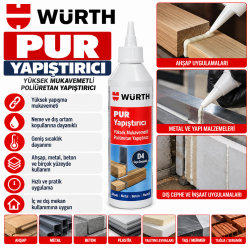 PUR yapıştırıcı PUR würth 