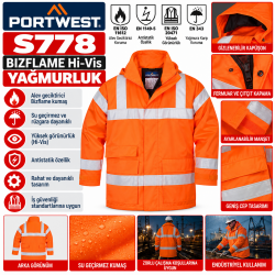 Portwest S778 -Bizflame Hi-Vis Yağmurluk