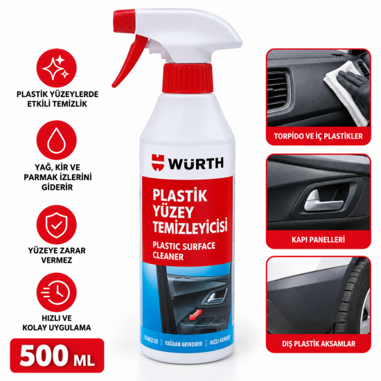 PLASTİK YÜZEY TEMİZLEYİCİSİ 500ML