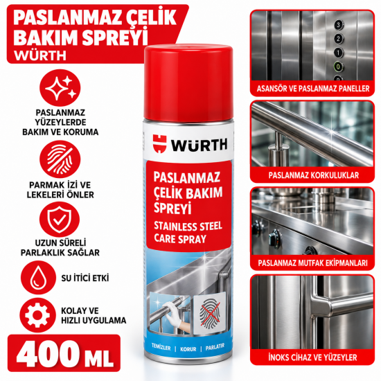 PASLANMAZ ÇELİK BAKIM SPREYİ 400ML