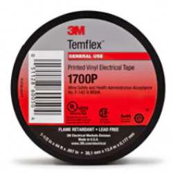 3M™ Temflex™ Vinil Elektrik Bandı 1700P-BASKILI 38 mm x 13,34 m
