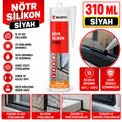 NÖTR SİLİKON SİYAH 310ML