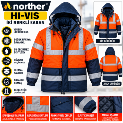 NORTHER HI-VIS İki Renkli Kaban