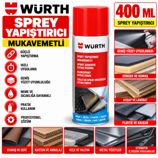 Mukavemetli sprey yapıştırıcı SPREY YAPIŞTIRICI 400 ML 
