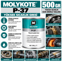 Molykote P-37 Yüksek Sıcaklık Gresi 500 Gr 