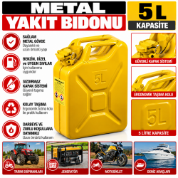 Metal Yakıt Bidonu(sarı)