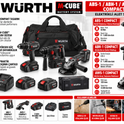 M-CUBE elektrikli alet seti ABS-1/ABH-1/AWS-1 COMPACT