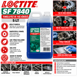 LOCTITE SF 7840 TEMİZLEYİCİ VE YAĞ SÖKÜCÜ 5 LT
