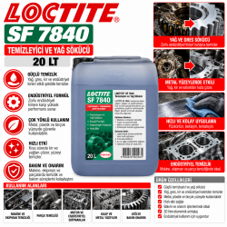LOCTITE SF 7840 TEMİZLEYİCİ VE YAĞ SÖKÜCÜ 20 LT