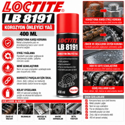 LOCTITE LB 8191 Korozyon Önleyici Yağ 400 Ml