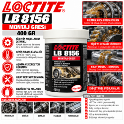 LOCTİTE LB 8156 MONTAJ GRESİ 400 GR