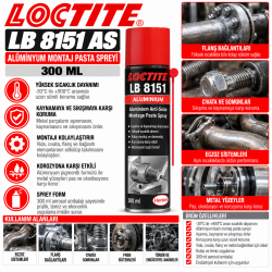 Loctite LB 8151 AS Alüminyum Montaj Pasta Spreyi 300ML