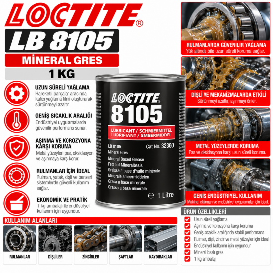 Loctıte Lb 8105 Mineral Gres 1 Kg