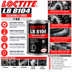 LOCTITE LB 8104 Silikonlu Gres 1 Kg
