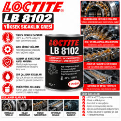 Loctite Lb 8102 Yüksek Sıcaklık Gresi 