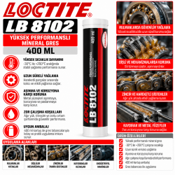 Loctite LB 8102 Yüksek Performanslı Mineral Gres 400 ML
