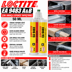 LOCTITE EA 9483 A&B ÇOK AMAÇLI EPOKSİ YAPIŞTIRICI 50 ML
