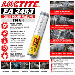 Loctite EA 3463 Çelik Dolgu Macunu 114 Gr