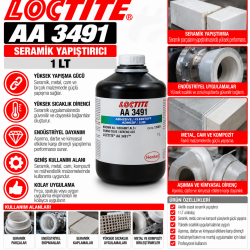LOCTITE AA 3491 SERAMİK YAPIŞTIRICI 1 LT