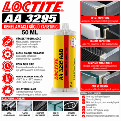 LOCTITE AA 3295 GENEL AMAÇLI GÜÇLÜ YAPIŞTIRICI 50 ML