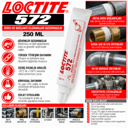 LOCTITE 572 Boru ve Bağlantı Elamanları Sızdırmazlık 250 ml