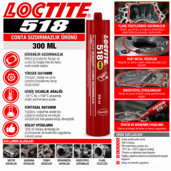 LOCTITE 518 Conta Sızdırmazlık Ürünü 300 Ml