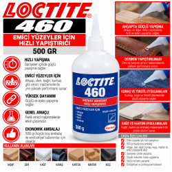 Loctite 460 Emici Yüzeyler İçin Hızlı Yapıştırıcı 500 gr