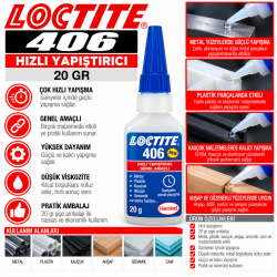 LOCTITE 406 Hızlı Yapıştırıcı 20 Gr