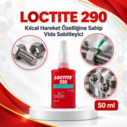 LOCTITE 290 Kılcal Hareket Özelliğine Sahip Vida Sabitleyici 50 Ml