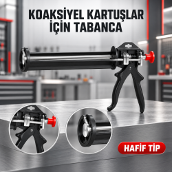 Koaksiyel kartuşlar için tabanca HAFİF TİP