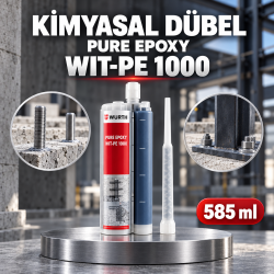 Kimyasal dübel PURE EPOXY WIT-PE 1000 KİM. DÜBEL -(WIT-PE1000)-SBSCART-585ML