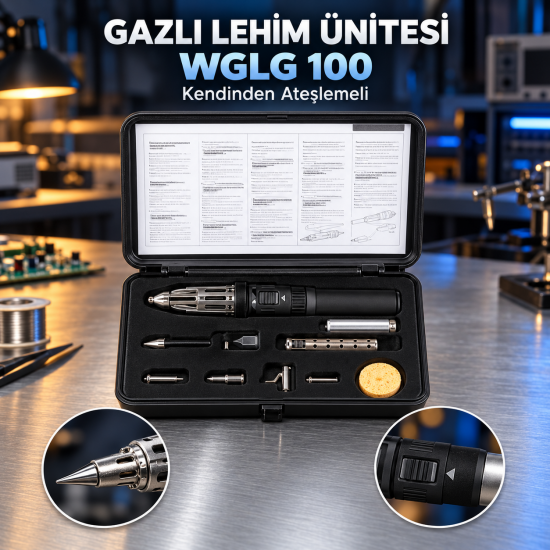 Kendinden ateşlemeli gazlı lehim ünitesi WGLG 100