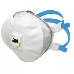 3M 8825+ Ventilli Toz, Sis, Duman Maskesi FFP2 (5 Adet-Kutu)