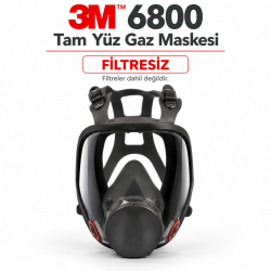 3M 6800 Tam Yüz Gaz Maskesi Filtresiz