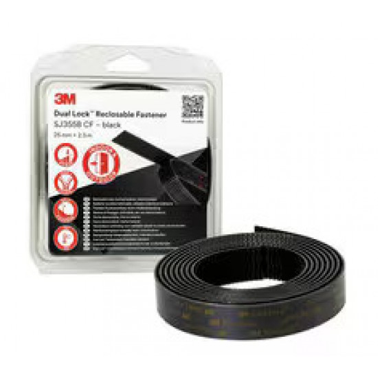 3M™ Dual Lock™ Yeniden Açılıp Kapatılabilen Bant   Siyah 