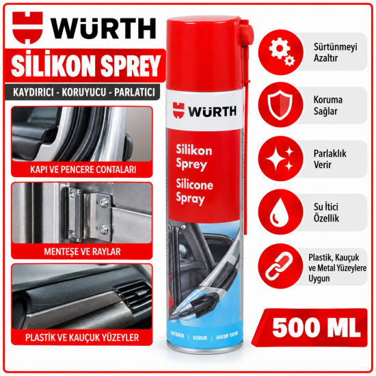 SİLİKON SPREY 500ML Würth