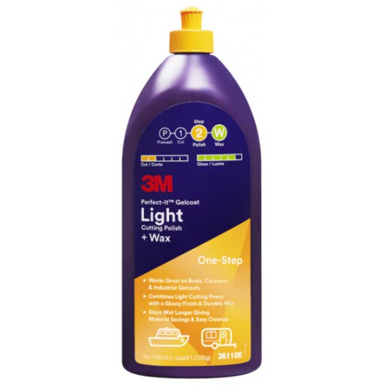 3M™ Perfect-It™ Jelkot Hafif Kesme Bileşeni + Cila, 946 ml, 36110E