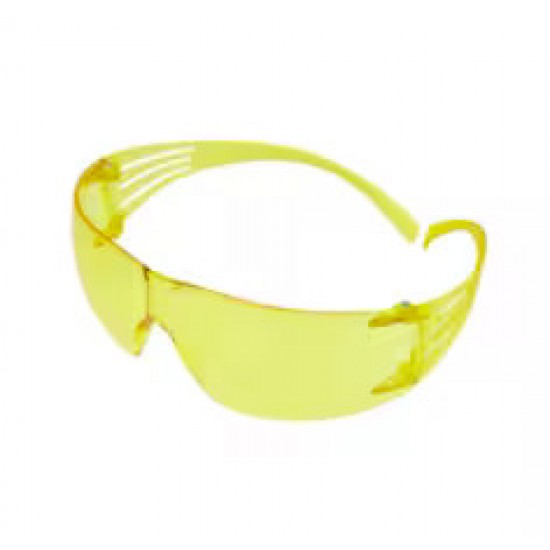3M™ SecureFit™ 200 İş Güvenliği Gözlükleri, Çizilmeye Dayanıklı / Buğu Önleyici ve, Kehribar Lens, SF203AFP