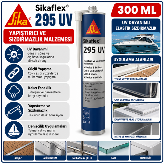 Sikaflex 295 UV Yapıştırıcı ve Sızdırmazlık
