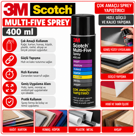 Scotch® Multi-Five Sprey, 400 ml