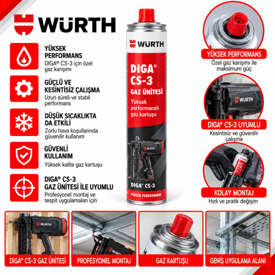 Yüksek performanslı gaz ünitesi DIGA® CS-3