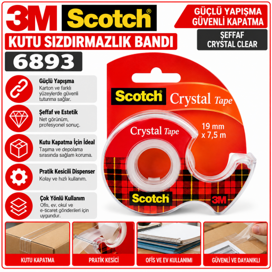 Scotch® Kutu Sızdırmazlık Bandı 6893