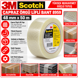 Scotch® Çapraz Örgü Lifli Bant 8959