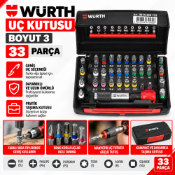 Uç kutusu, boyut 3 33 parça