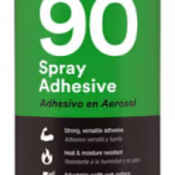 3M™ Yüksek Dirençli 90 Sprey Yapıştırıcı, Şeffaf, 500 ml