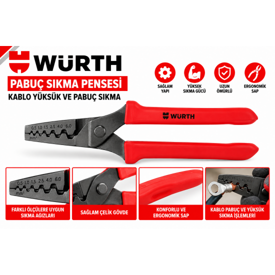 Würth ÇOKLU KABLO SIKMA KLMN.PENSESİ WZ55
